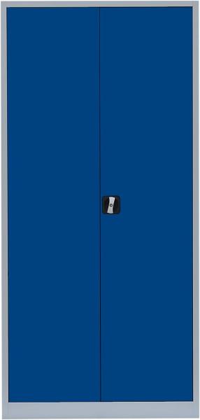 Stahl-Aktenschrank Metallschrank abschließbar Büroschrank Stahlschrank Lichtgrau/Blau 1950 x 925 x 422 mm 530341