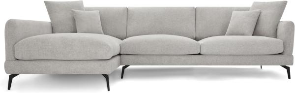 3-Sitzer Ecksofa Links Maggie Grau