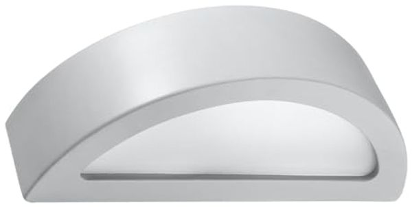 Wandleuchte, UP DOWN, Keramik, Glas, Grau