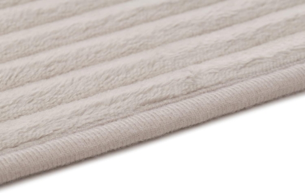 Gözze Badematte Berlin, Höhe 7 mm, rutschhemmend beschichtet, fußbodenheizungsgeeignet, Polyester, rechteckig, Badteppich, Uni Farben, Cord Optik, waschbar Bild 5