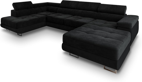 Masseno Ecksofa CASONE mit Schlaffunktion U-Form, Sofa mit Bettkasten