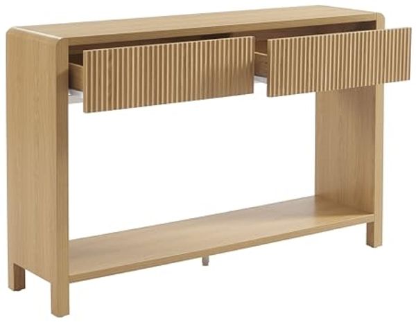BAÏTA Konsolentisch Utica, Eichenoptik, 2 Schubladen, 120 cm Bild 4