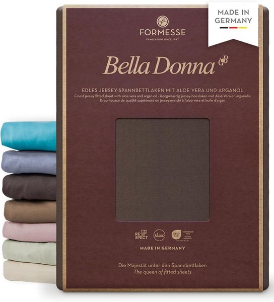 Formesse Bella-Donna Jersey Spannbettlaken|180x200 - 200x220 cm| mokkaFormesse Bella-Donna Jersey Spannbettlaken