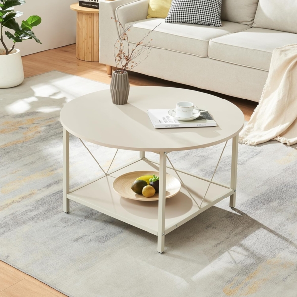 Couchtisch Filem Ø80x46 cm Sandfarben [en. casa] Bild 3