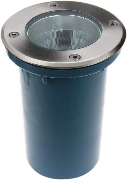 Heitronic 36864 LED Bodeneinbaustrahler Berlin Edelstahl starr rund 148mm E27