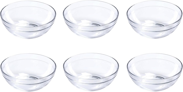 Provance Dipschale Dipschalen Schüsseln aus Glas Ø 9cm 12cm Glasschälchen für Dips, (Set, 12-tlg), spülmaschinengeeignet