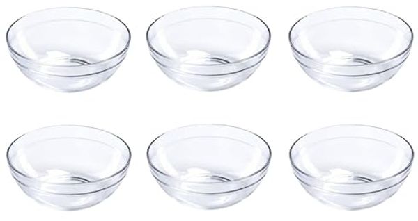 Provance Dipschale Dipschalen Schüsseln aus Glas Ø 9cm 12cm Glasschälchen für Dips, (Set, 12-tlg), spülmaschinengeeignet