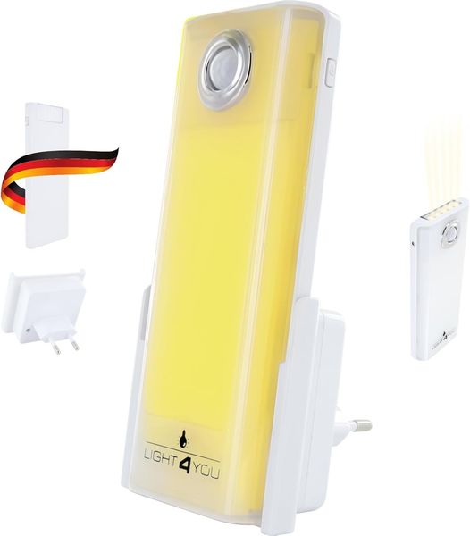 Schwaiger LED Taschenlampe 661637 (Bewegungssensor), Notfallleuchte, Nachtlichtfunktion