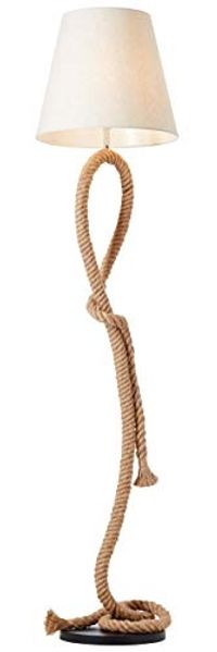 Brilliant Leuchten No. 94979-09 Sailor Standleuchte 1-flammig natur weiß E27 H175cm