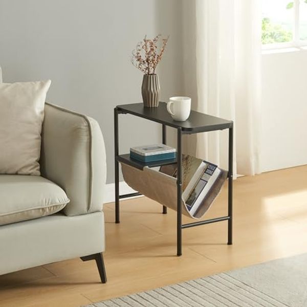 Beistelltisch Samnanger 60x28x53cm Schwarz [en. casa]