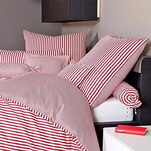Janine Mako Satin Kissenhülle 80x80 cm modernclassic rot