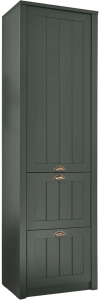 Garderobenschrank Forres in grün Landhaus 60 x 204 cm