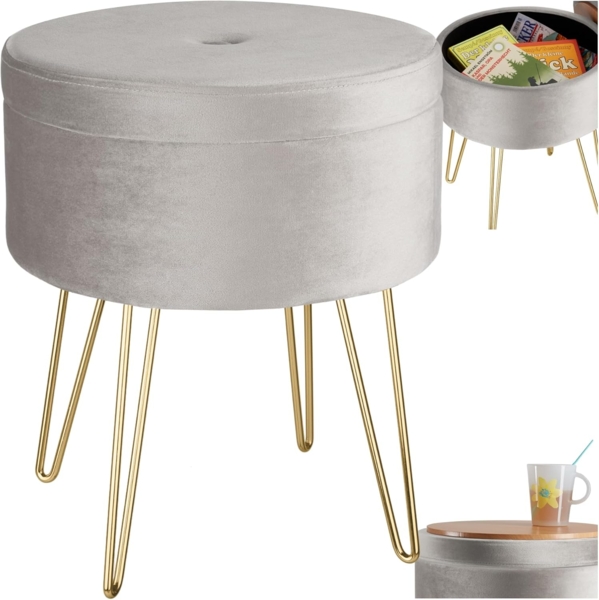 tectake Sitzhocker Ava, rund