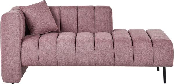 Chaiselongue rosa linksseitig LANNILS