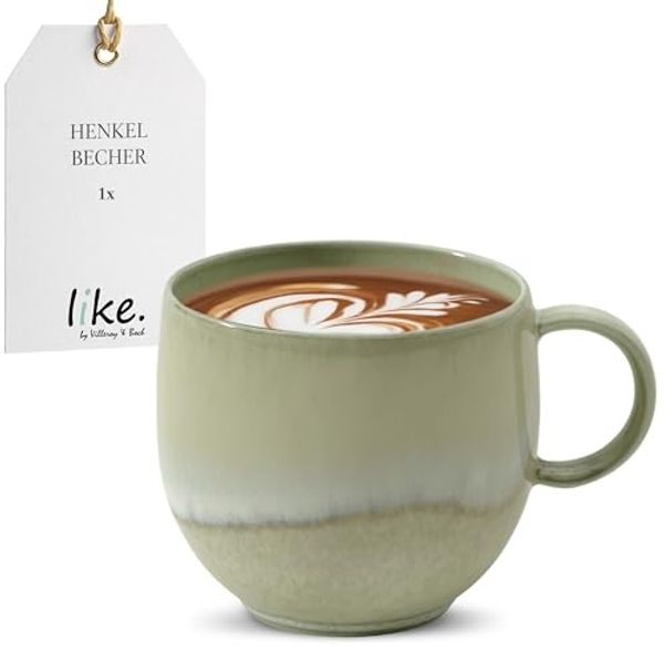 like. by Villeroy & Boch Perlemor Alga Becher mit Henkel 210ml