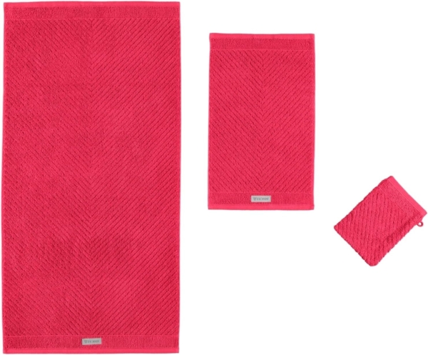 Ross Uni-Rippe Handtücher Smart|Duschtuch 70x140 cm| marsala