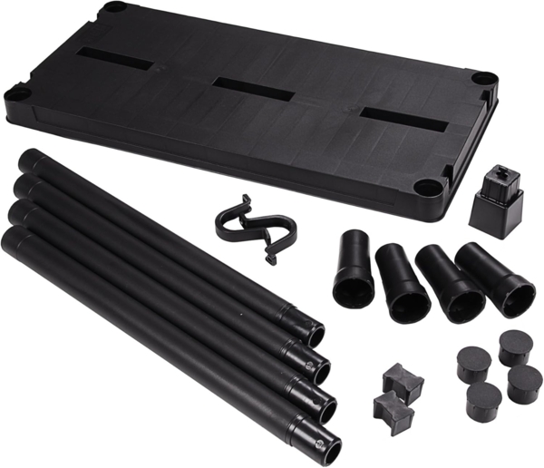 ONDIS24 Steckregal Regal, Lagerregal, 60 x 30 x 138 (H) cm, 12 Zoll, 4-tlg, Kunststoff, anthrazit, bis maximal 125 kg belastbar Bild 8