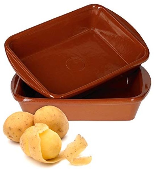 MamboCat Servierschale 2er Set Tonschale rechteckig 20x14,5cm - 99523, Steingut