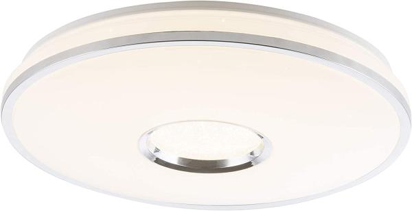 GLOBO Deckenleuchte LED Wohnzimmer Deckenlampe dimmbar weiß Rund 49 cm 48382-60