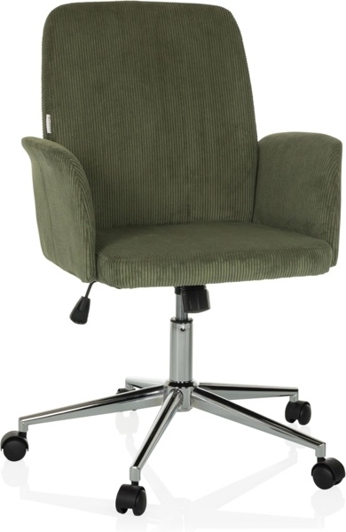 hjh OFFICE Drehstuhl Home Office Bürostuhl SOLAO CORD Stoff (1 St), Schreibtischsessel, Drehbarer Schreibtischstuhl