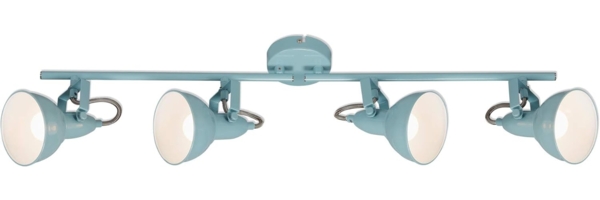 BRILONER - Deckenlampe Vintage schwenkbar, E14 Fassung, max. 40 Watt, Deckenleuchte, Lampe, Wohnzimmerlampe, Schlafzimmerlampe, Küchenlampe, Deckenstrahler, Deckenbeleuchtung, 79x19 cm, Mint-Weiß Bild 1