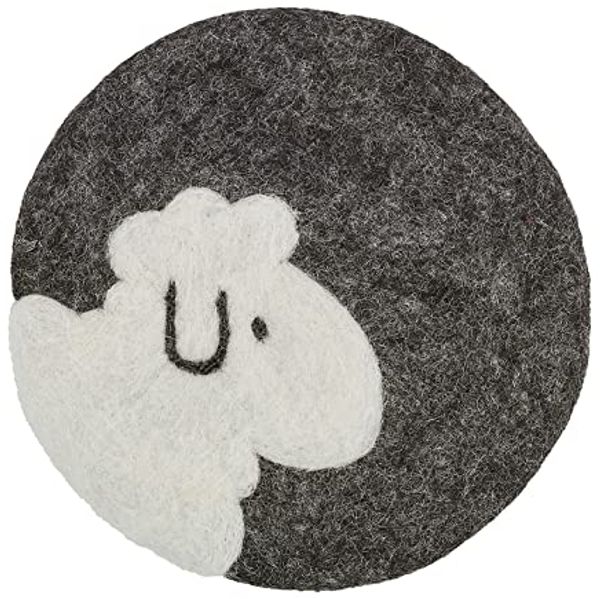Cilio Lana Schaf Untersetzer schwarz