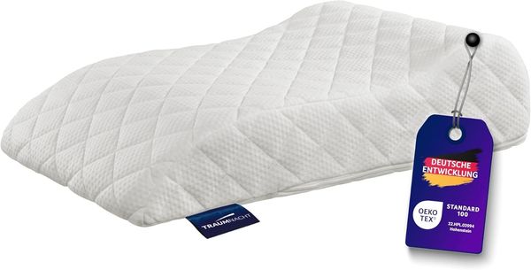 Traumnacht Exklusiv orthopädisches Venenkissen mit Visco-Auflage zur druckstellenfreie Hochlagerung, Doppeltuchbezug aus Baumwolle, Öko-Tex zertifiziert, produziert nach deutschem Qualitätsstandard