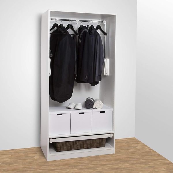 SO-TECH® Kleiderstange Kleiderlift mit Teleskop-Breitenverstellung 875 - 1200 mm Tr, Tragkraft 12 kg