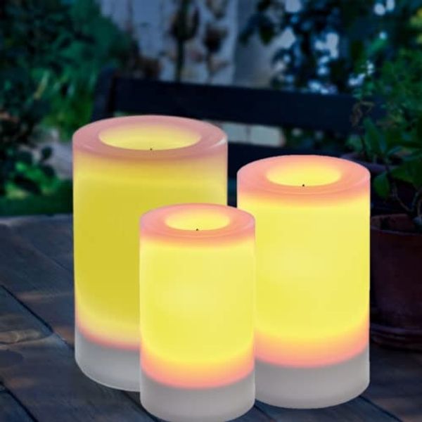 LED-Kerzen Set, 3er Set, batteriebetrieben