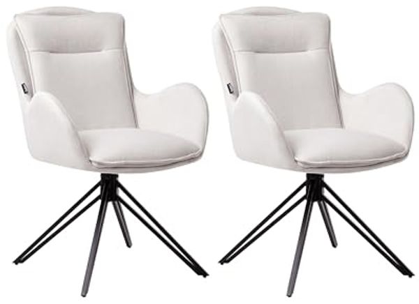 Esszimmerstuhl 2er Set AVELAR Helles Beige