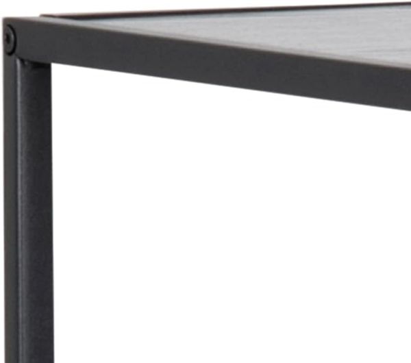 Bücherregal SEAFORD halbhoch Metall Esche Melamin schwarz Bild 6
