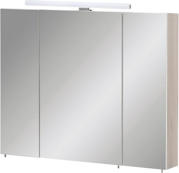 Schildmeyer Spiegelschrank Maxim 155028, sandeiche, 80 x 16 x 74,7 cm