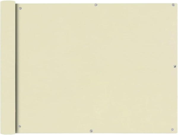 vidaXL Balkonsichtschutz Oxfordgewebe 90x600 cm Creme 42339