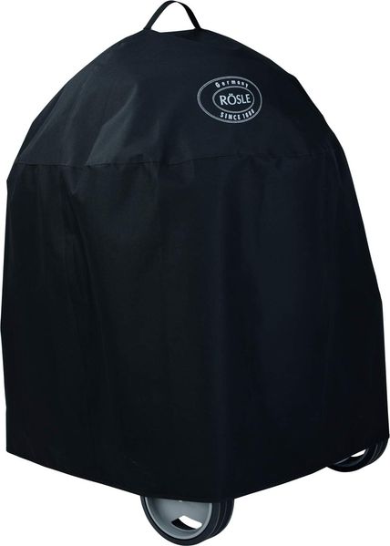 RÖSLE Holzkohle-Kugelgrill Abdeckhaube No. 1 F50/F50 AIR, Hochwertige Schutzhülle aus 100% Polyester, mit praktischem Klettverschluss zum Fixieren, wasserdicht