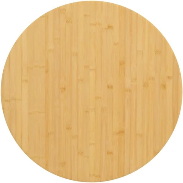 vidaXL Tischplatte Ø90x4 cm Bambus 352691