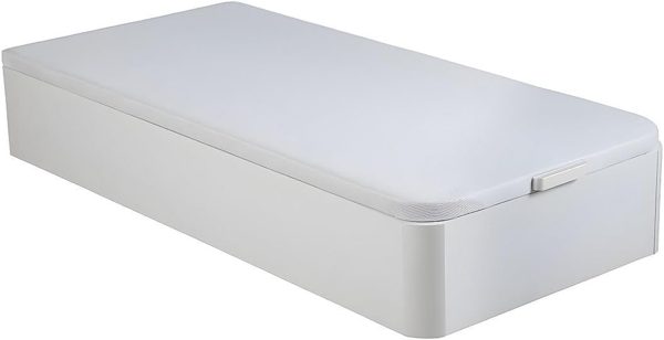 Vente-unique - Bettgestell mit Bettkasten mit Schublade - 90 x 200 cm - Weiß matt- HESTIA von YSMÉE