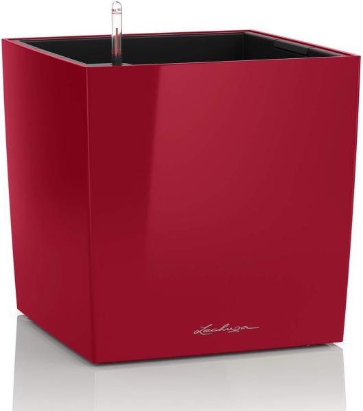 LECHUZA CUBE Premium 30 scarlet rot hochglanz 16467