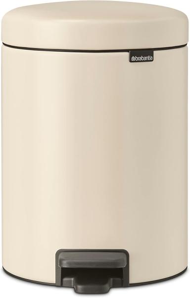 Brabantia 'NewIcon' Treteimer, Soft Beige, 5 Liter