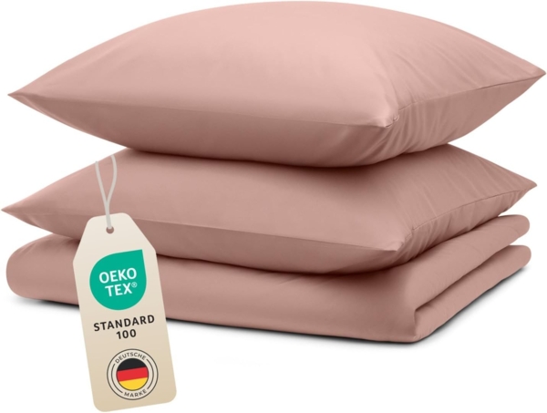 Blumtal Bettwäsche Oeko-TEX zertifizierte Mikrofaser Bettwäsche pflegeleicht & faltenfrei, Bettbezüge aus Atmungsaktivem Mikrofaser