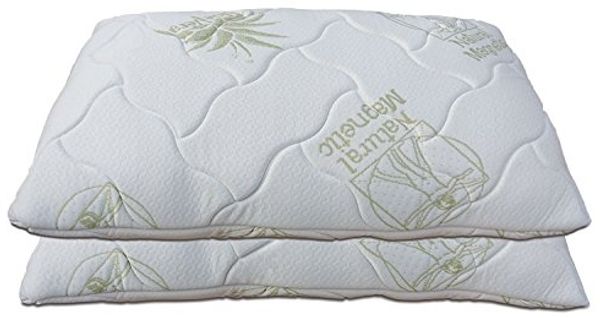 Baldiflex Paar Kissen aus Memory Foam Bögen, Größe 72 x 42 x 12 cm, Aloe Vera, Bianco, 40 x 70 x 12