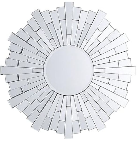 Wandspiegel silber ø70 cm rund VIRE