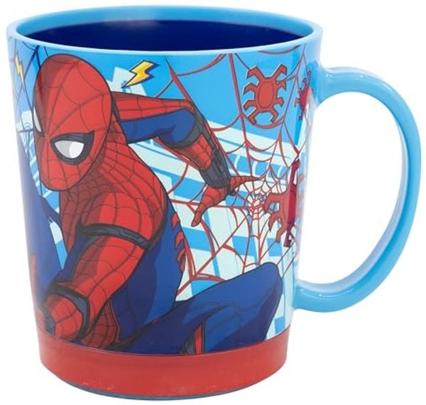 Spiderman Kippsicher Trinkbecher PP 410 ml – Drop Safe Plastikbecher mit Smartgrip-System