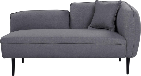 Chaiselongue Bouclé dunkelgrau rechtsseitig CHEVANNES