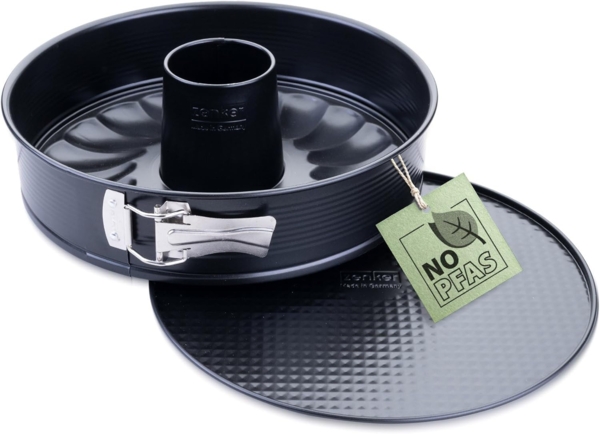 Zenker Springform mit Flach- und Rohrboden, Kuchenform, Backform