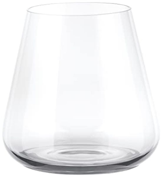 blomus Glas -BELO- Designer-Trinkgläser im 4er-Set aus mundgeblasenem Glas, Glas, 280 ml, mundgeblasen, Geschliffener Rand, Spülmaschinengeeignet