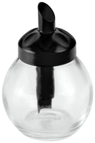 METALTEX 252918080 Sweet Zuckerdosierer rund, 160 ml, mit schwarzem Deckel