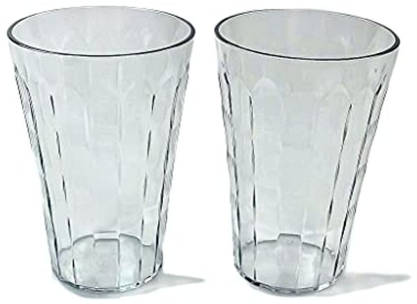 TUPPERWARE Stella Diamant 475 ml durchsichtig Trinkbecher Becher (2) Kunststoff