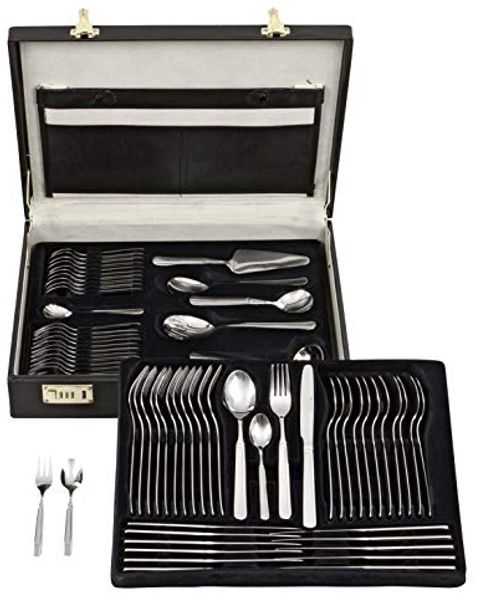 Besteckkoffer 68-teilig für 12 Personen, Serie Leipzig