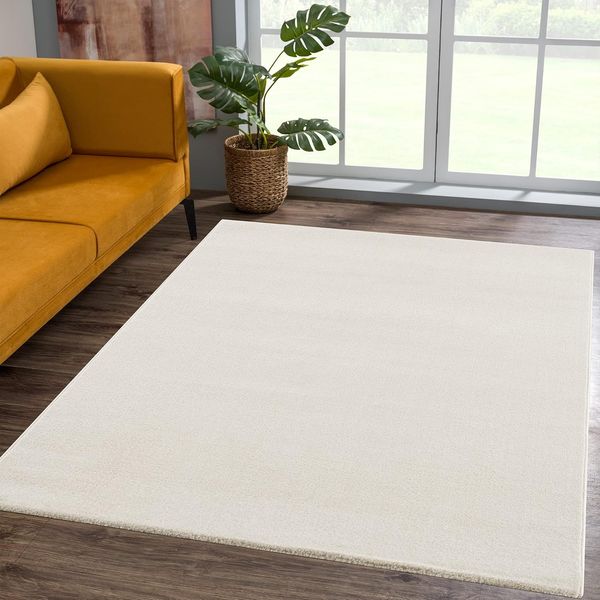 Sanat Teppich UNI, auch als Läufer- und Rundgrößen erhältlich, rechteckig, Höhe: 13 mm, robuster Kurzflorteppich, große Farbauswahl, Wohnzimmer, alle Räume