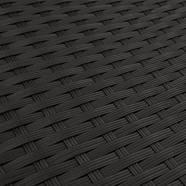 vidaXL 6-tlg. Garten-Sofagarnitur mit Kissen Schwarz Poly Rattan 3258261 Bild 9